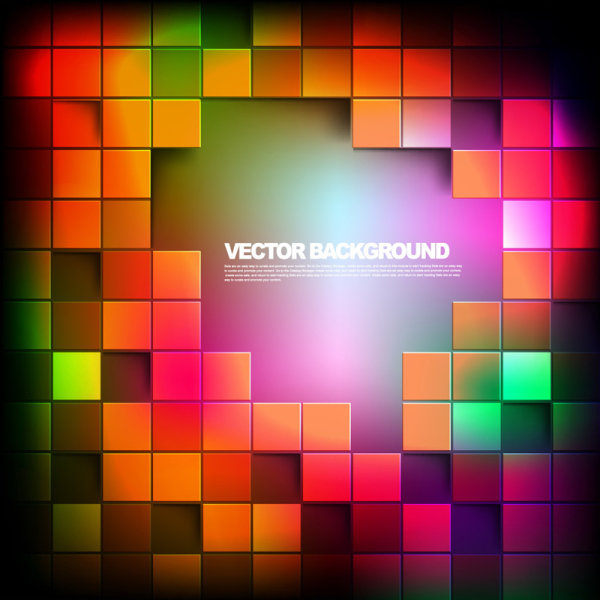 Brilliant Quadrate background 03 vector