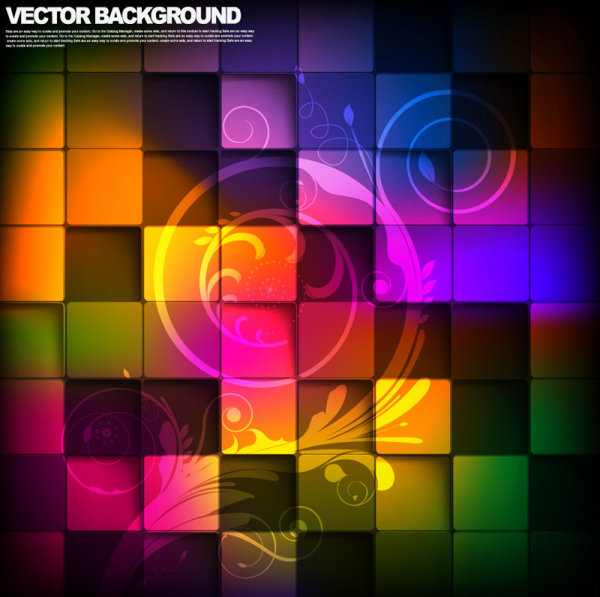 Brilliant Quadrate background 04 vector