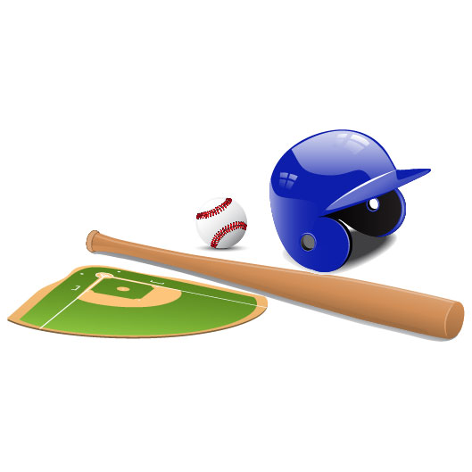 sports equipment vector set 01