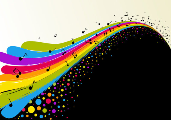 Color notes background 01 vector