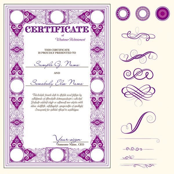 decoration certificate template certificate borders 