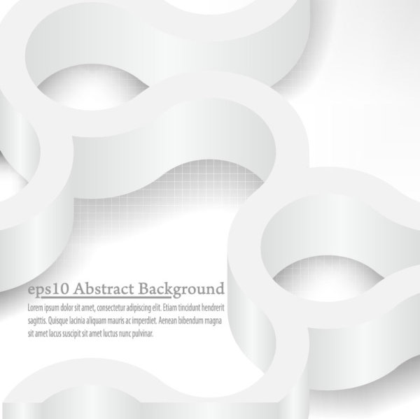 Elements of 3d objects vector background set 02