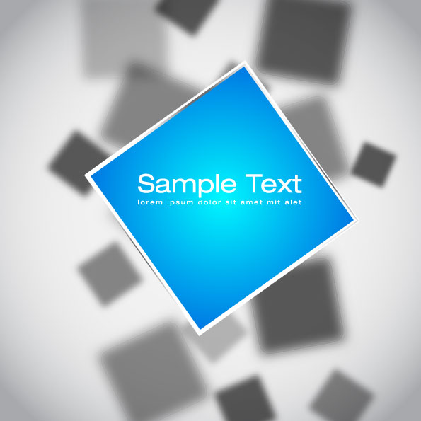 Elements of 3d objects vector background set 03