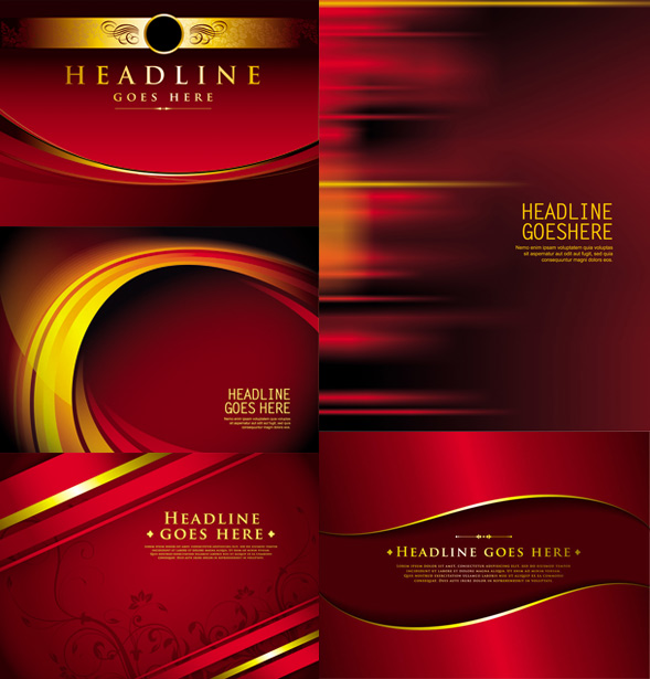 Luxurious red background vector