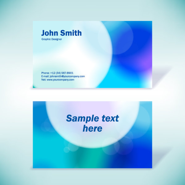 Modern design Business Cards vector set 02