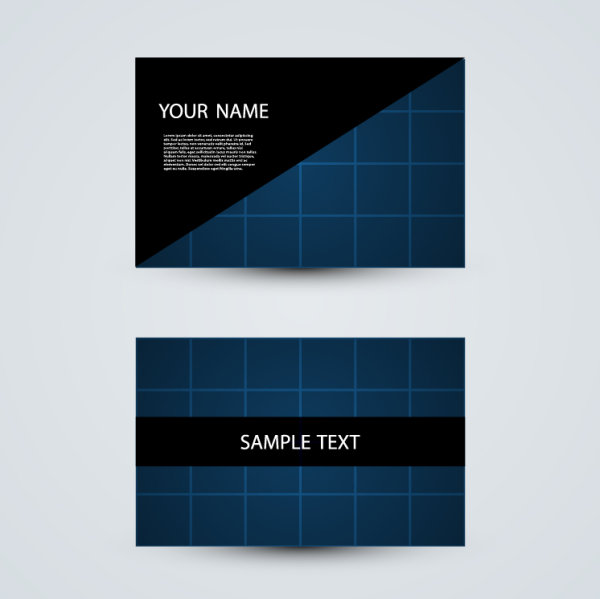 Modern design Business Cards vector set 05