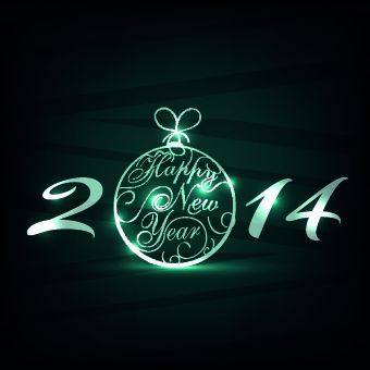 New Year 2014 vector graphics 05