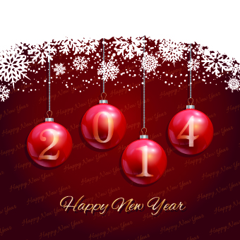 new year new christmas background vector background 2014 