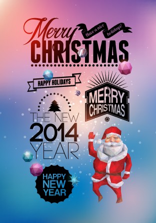 poster design poster merry element Design Elements christmas 2014 