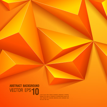 3D shapes background vector 04