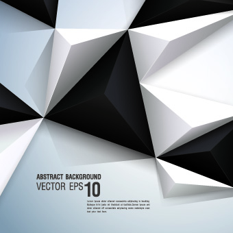 3D shapes background vector 05