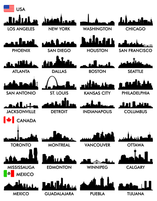 silhouette cities big 