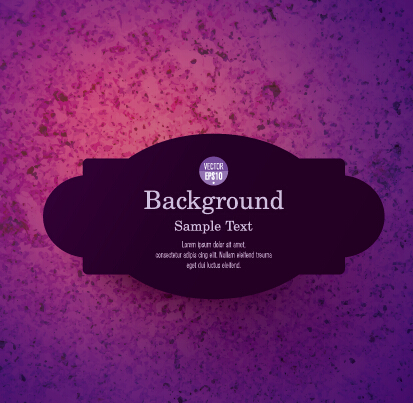 Black label with background vector 05