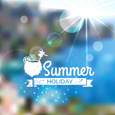 summer material blurred background vector background 
