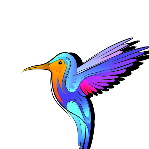 Colorful Animal and Musical instruments illustrations vector 05