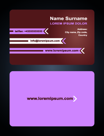 Excellent business cards design vectors 04
