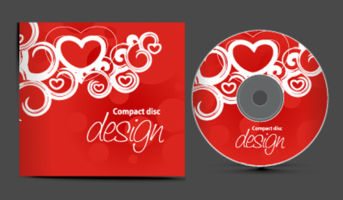 Set of Creative CD cover design vector graphics 01