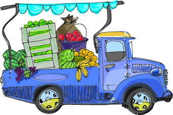 Cartoon car transporter elements vector 03
