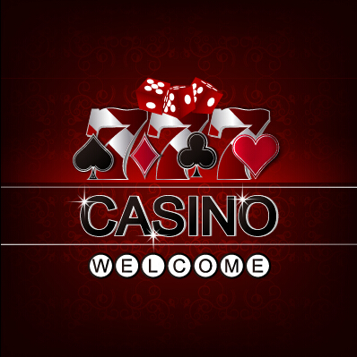Casino poster cover vector material 02