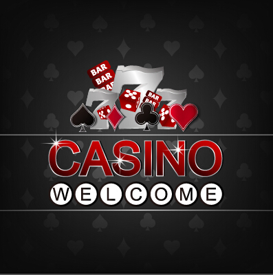 Casino poster cover vector material 03