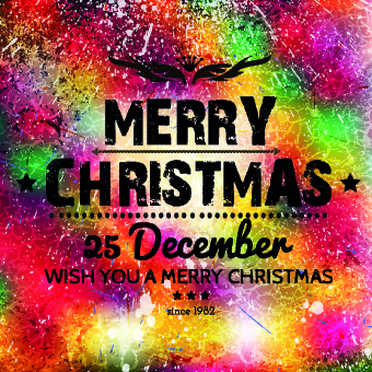 Christmas colorful grunge background vector