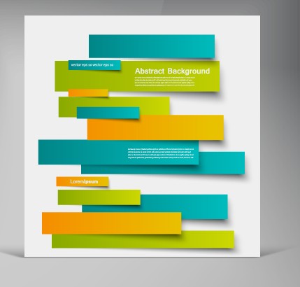 Colored paper strip creative background vector 01