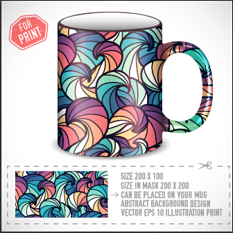 print pattern vector pattern cup 