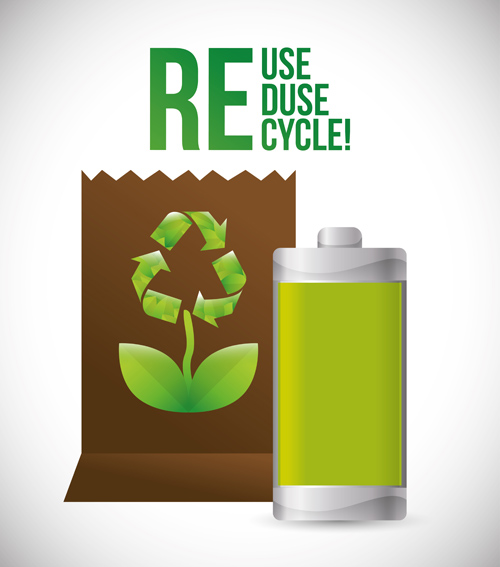 Eco recycle design background vector 03 Eco recycle design background vector 03
