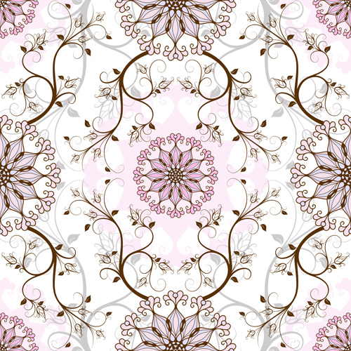 Elegant floral seamless pattern vector graphic