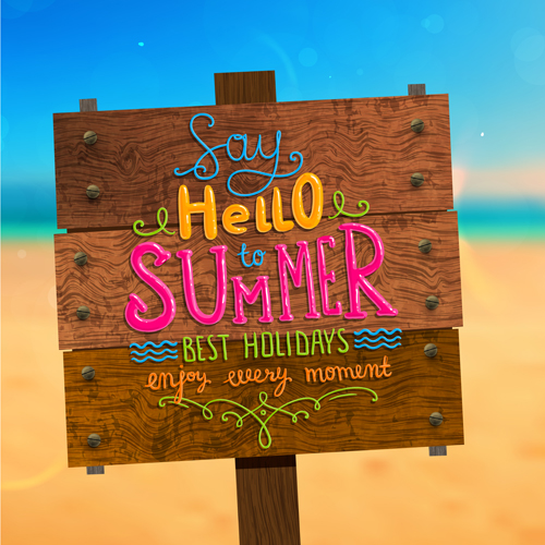 summer holidays holiday Excellent background vector background 