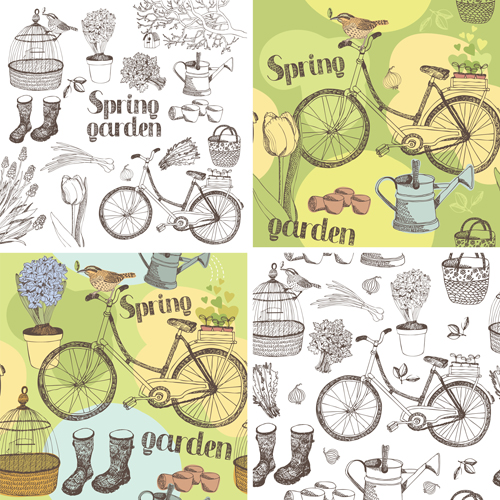 Garden elements vector 03