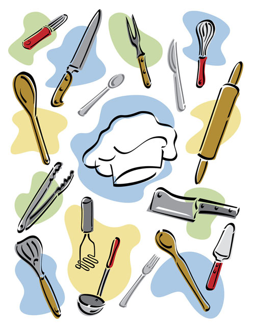 tools tool kitchen hand-draw hand drawn 