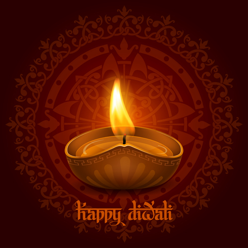 Happy Diwali ethnic styles background vectors 03 Happy Diwali ethnic styles background vectors 03
