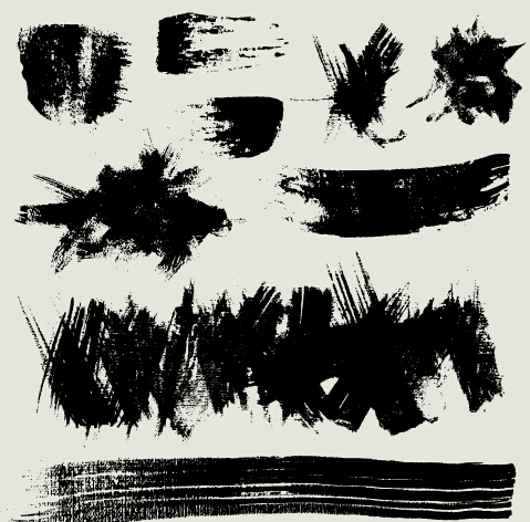 Ink splatter grunge vector 02