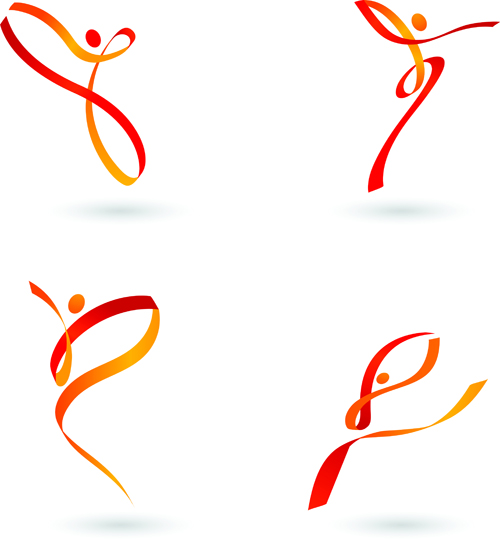 Sports for Logo People design vector 02