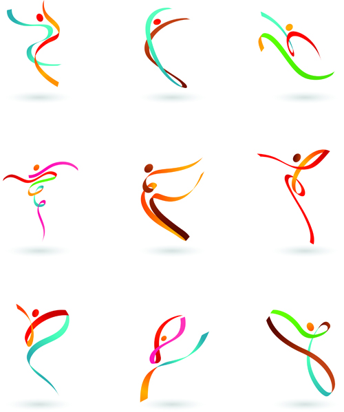 Sports for Logo People design vector 03