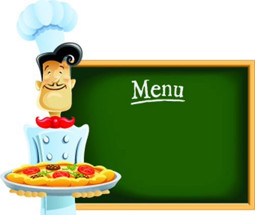 Retro Menu vector template 01