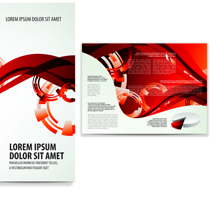 business brochure and card vector set 01