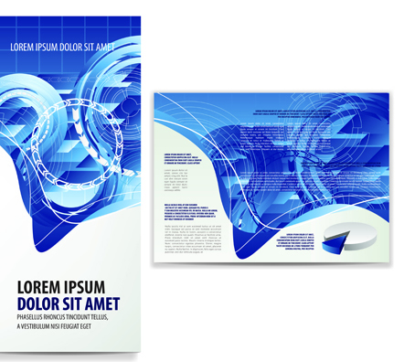 business brochure and card vector set 02