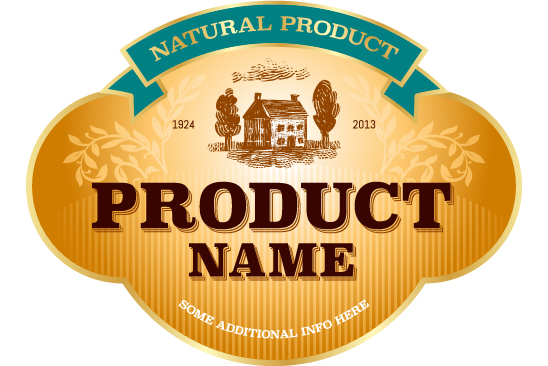 Wine label vintage design vector material set 27