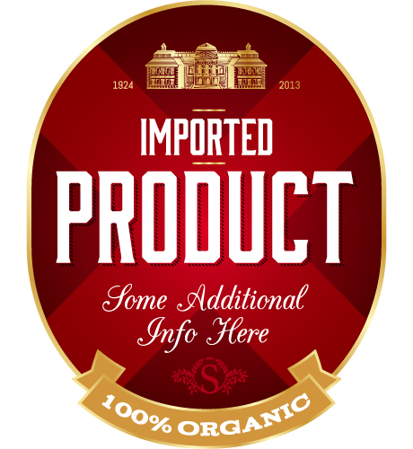 Wine label vintage design vector material set 31