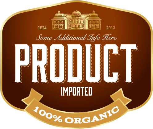 Wine label vintage design vector material set 32