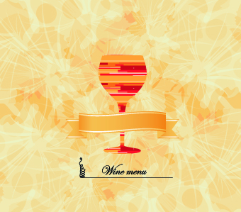 Wine menu design vector set 02