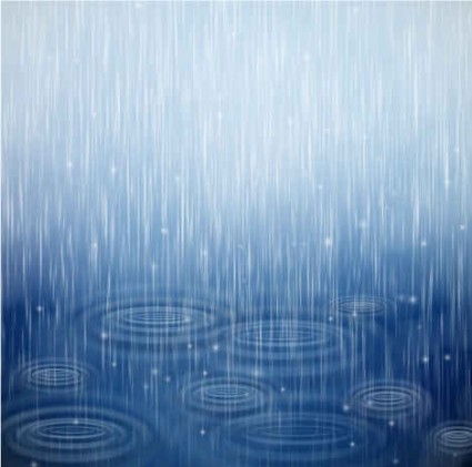 Raindrops with water blue background vector Raindrops with water blue background vector