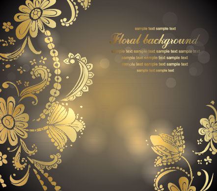 European style Decorative pattern background vector 05
