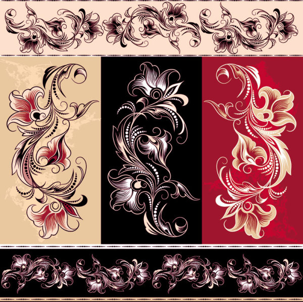 Exquisite Floral vector 01