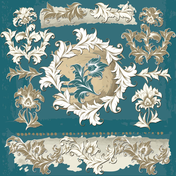 Exquisite Floral vector 02