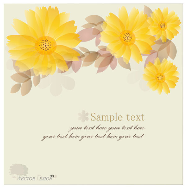 Halation Flower background 01 vector
