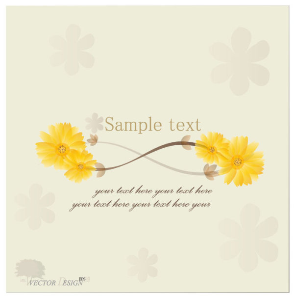 Halation Flower background 02 vector
