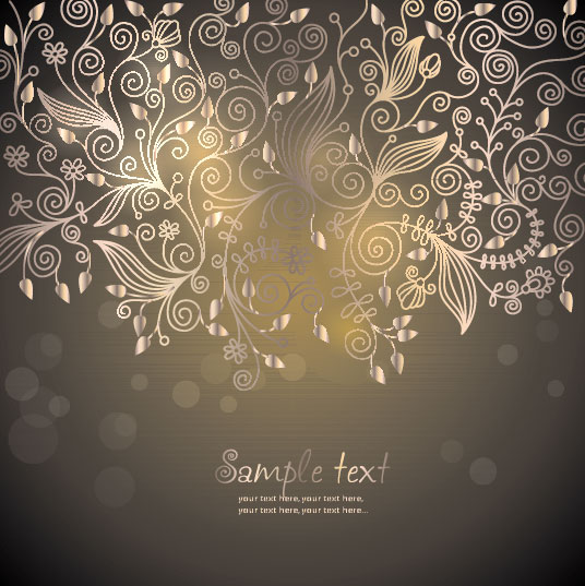 European style Decorative pattern background vector 03